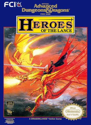 DOS - Advanced Dungeons and Dragons Heroes of the Lance Box Art Front