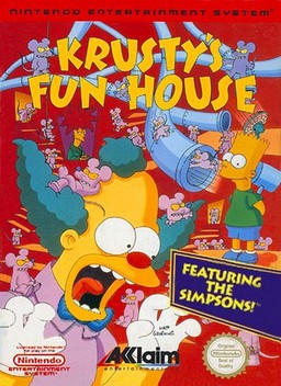 DOS - Krusty's Fun House Box Art Front