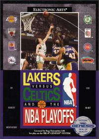 DOS - Lakers vs Celtics and the NBA Playoffs Box Art Front
