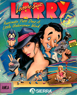 DOS - Leisure Suit Larry 5 Passionate Patti Does a Little Undercover Work Box Art Front