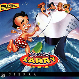 DOS - Leisure Suit Larry 7 Love for Sail! Box Art Front