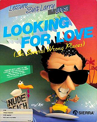 DOS - Leisure Suit Larry Goes Looking for Love (in Several Wrong Places) Box Art Front