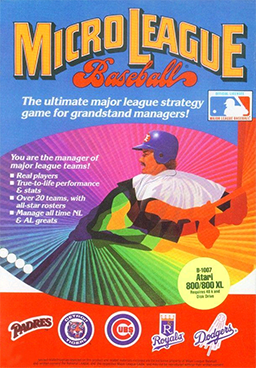 DOS - MicroLeague Baseball Box Art Front