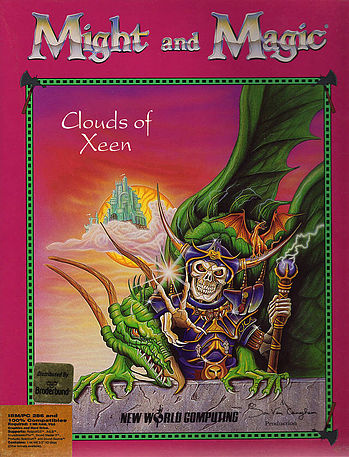 DOS - Might and Magic IV Clouds of Xeen Box Art Front