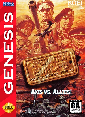 DOS - Operation Europe Path to Victory Box Art Front