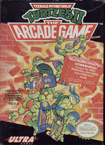 DOS - Teenage Mutant Ninja Turtles II The Arcade Game Box Art Front