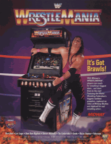 DOS - WWF Wrestlemania The Arcade Game Box Art Front