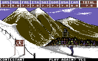 DOS - Winter Games Box Art Front