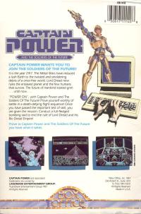 DOS - Captain Power and the Soldiers of the Future Box Art Back