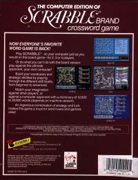 DOS - The Computer Edition of Scrabble Brand Crossword Game Box Art Back