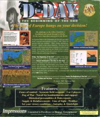 DOS - D Day The Beginning of the End Box Art Back