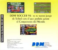 DOS - DDM Soccer '96 Box Art Back