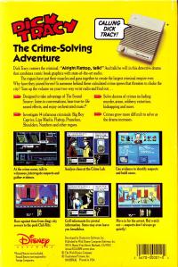 DOS - Dick Tracy The Crime Solving Adventure Box Art Back