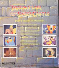 DOS - Dragon's Lair Escape from Singe's Castle Box Art Back