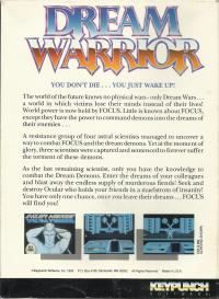 DOS - Dream Warrior Box Art Back