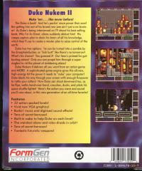 DOS - Duke Nukem II Box Art Back