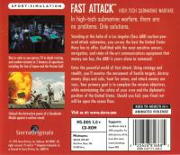 DOS - Fast Attack High Tech Submarine Warfare Box Art Back