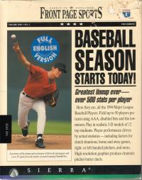DOS - Front Page Sports Baseball '94 Box Art Front