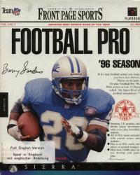 DOS - Front Page Sports Football Pro '96 Season Box Art Front