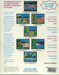 DOS - Games Summer Challenge Box Art Back
