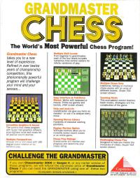 DOS - Grandmaster Chess Box Art Back