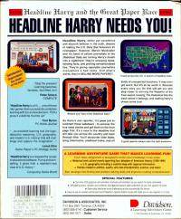 DOS - Headline Harry and the Great Paper Race Box Art Back