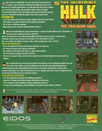 DOS - The Incredible Hulk The Pantheon Saga Box Art Back
