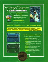 DOS - Jimmy Connors Pro Tennis Tour Box Art Back
