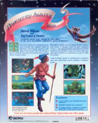 DOS - King's Quest V Absence Makes the Heart Go Yonder! Box Art Back