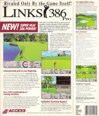 DOS - Links 386 Pro Box Art Back