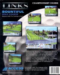 DOS - Links Championship Course Bountiful Golf Course Box Art Back