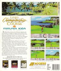 DOS - Links Championship Course Mauna Kea Box Art Back