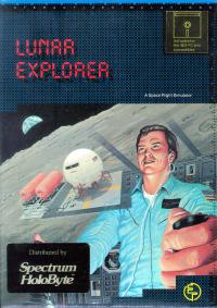 DOS - Lunar Explorer A Space Flight Simulator Box Art Front