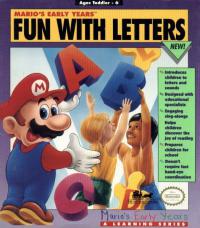 DOS - Mario's Early Years Fun With Letters Box Art Front
