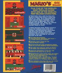 DOS - Mario's Game Gallery Box Art Back