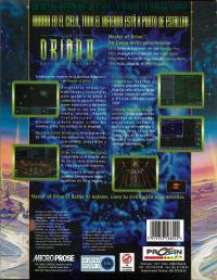 DOS - Master of Orion II Battle at Antares Box Art Back