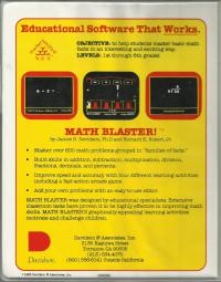 DOS - Math Blaster Box Art Back