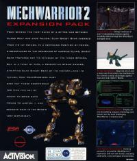 DOS - MechWarrior 2 Ghost Bear's Legacy Box Art Back