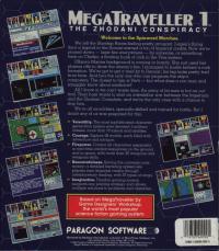 DOS - MegaTraveller 1 The Zhodani Conspiracy Box Art Back