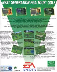 DOS - PGA Tour 96 Box Art Back