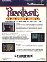 DOS - Phantasie Bonus Edition Box Art Back