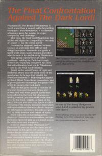 DOS - Phantasie III The Wrath of Nikademus Box Art Back