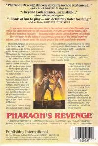 DOS - Pharaoh's Revenge Box Art Back