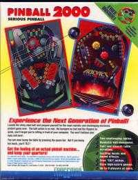 DOS - Pinball 2000 Box Art Back