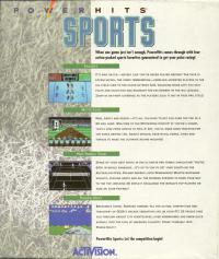 DOS - PowerHits Sports Box Art Back