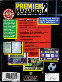 DOS - Premier Manager 2 Box Art Back