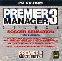 DOS - Premier Manager 3 De Luxe Box Art Front