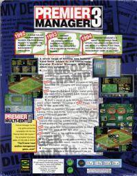 DOS - Premier Manager 3 Box Art Back