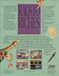 DOS - Rags to Riches The Financial Market Simulation Box Art Back