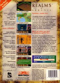 DOS - Realms of Arkania Blade of Destiny Box Art Back